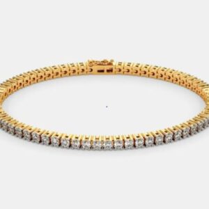 15 Cent Round Tennis Bracelet