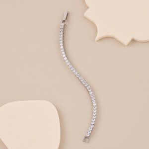 20 Cent Princess Shape Tennis Bracelet - 1