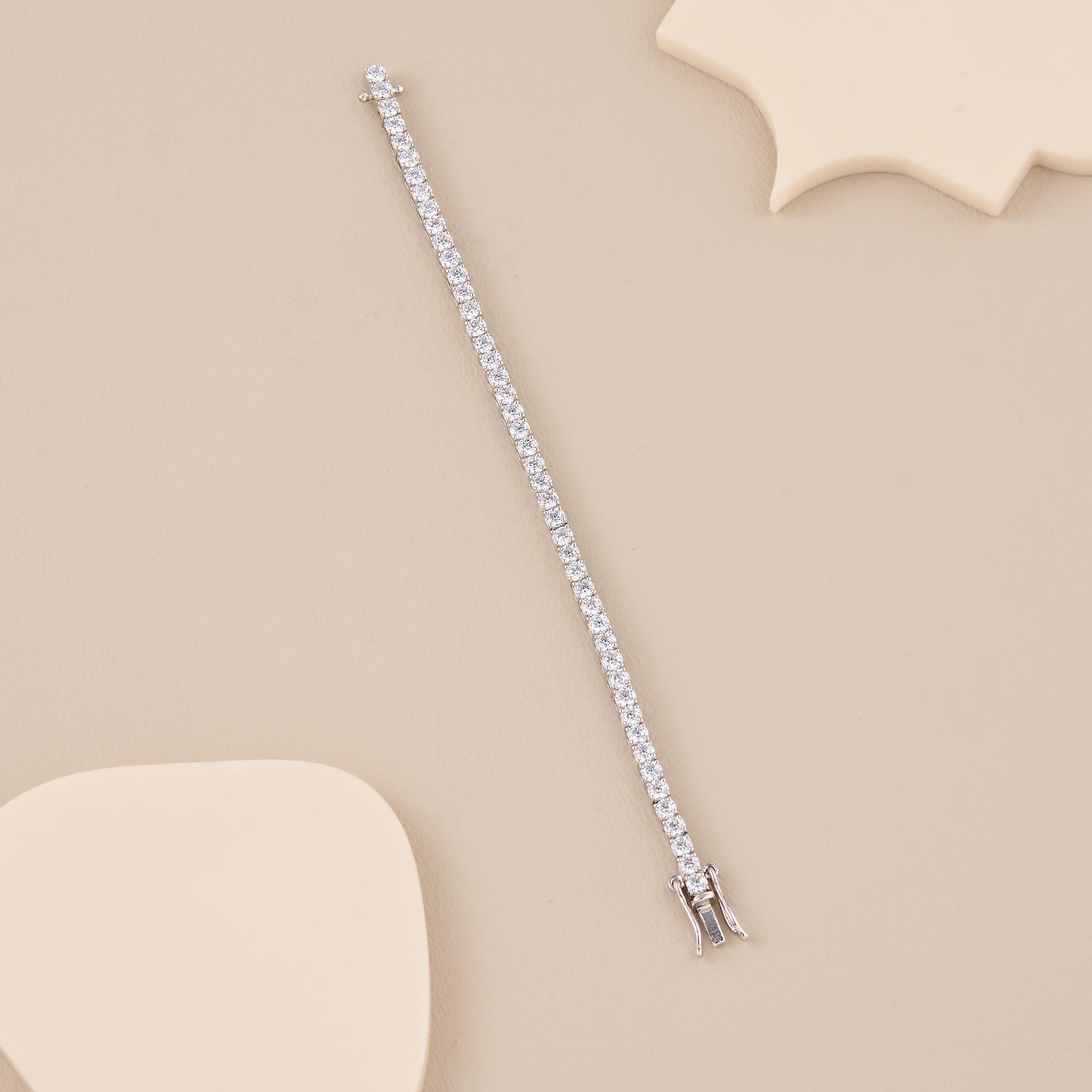 20 Cent Round Tennis Bracelet - 1