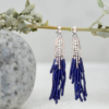 Blue Sapphire Bead Earring