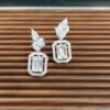 Pear & Emerald Semi Stud
