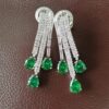 Emerald Green Drop Earrings