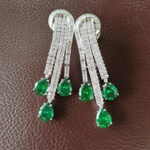 Emerald Green Drop Earrings