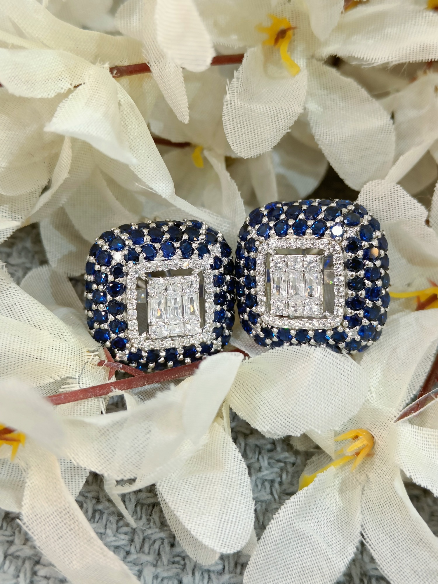 Blue Square Stud Blue Square Stud