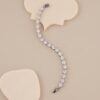 Oval CZ Tennis Bracelet - 1