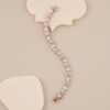Oval Pressure Setting Rose Gold Bracelet - 1
