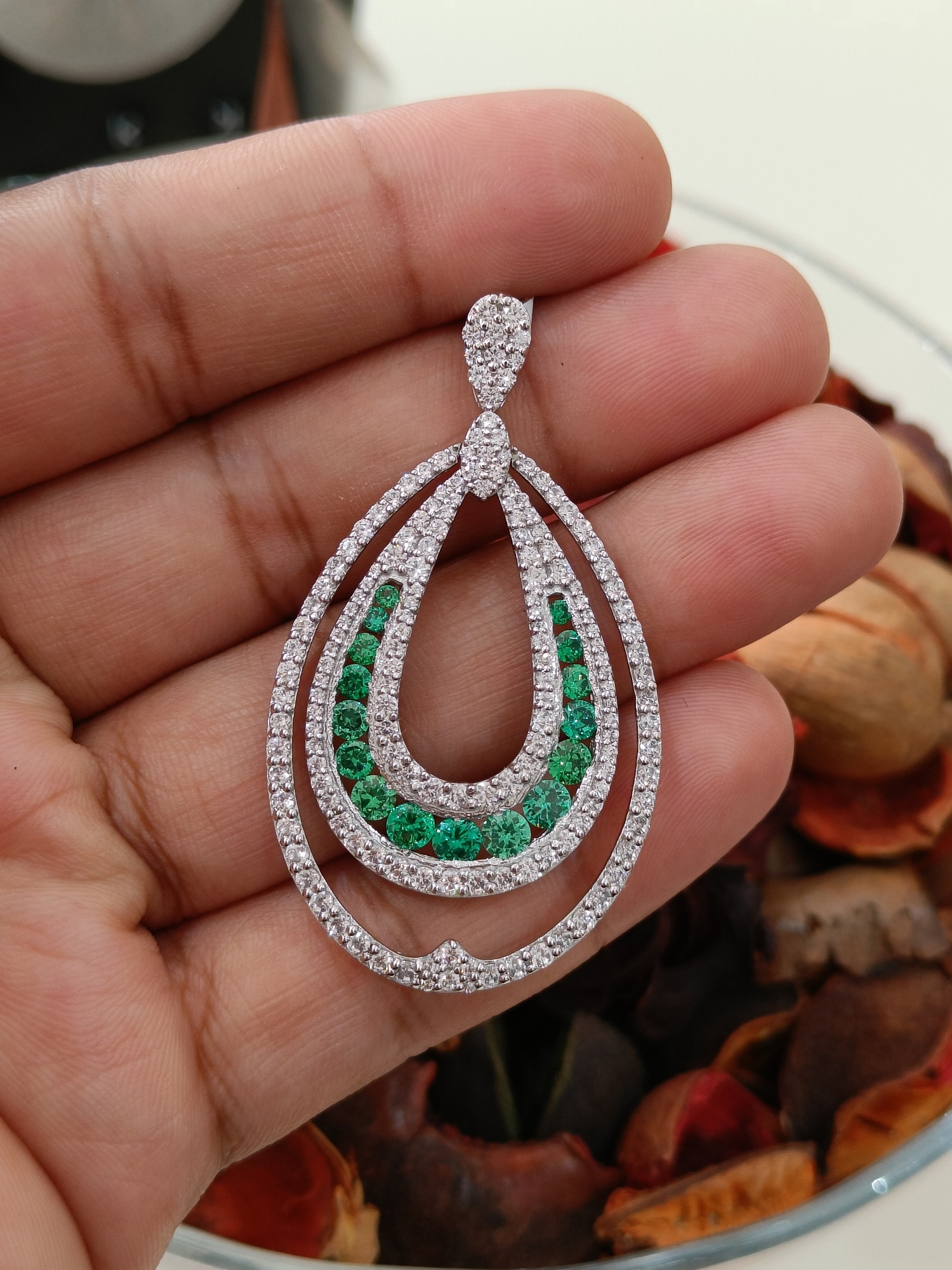 Green Stone Pendant - 1