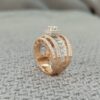 Rosegold Baguette Cocktail Ring