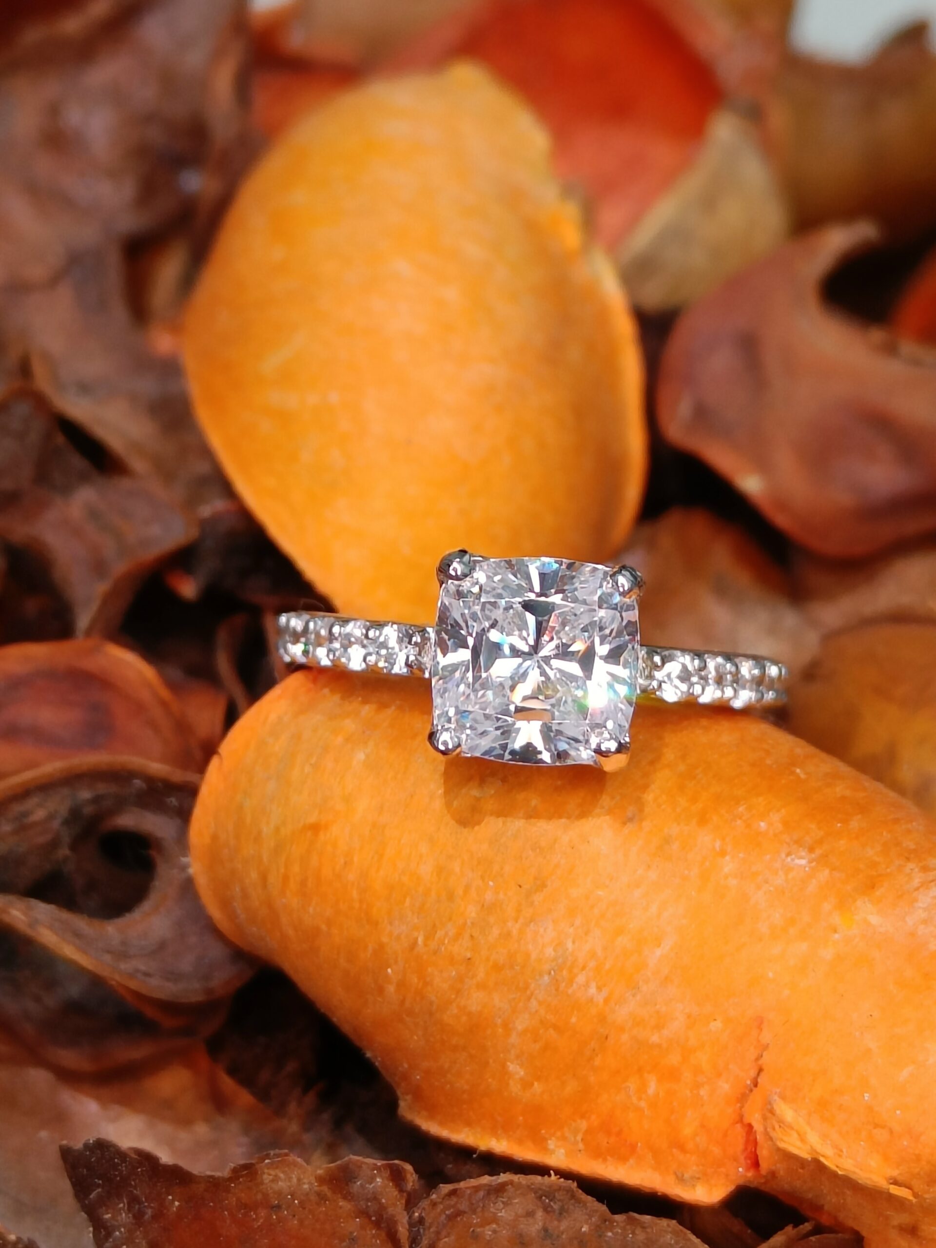 Cushion Solitaire Ring
