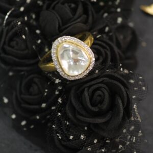 Polki Soitaire Ring
