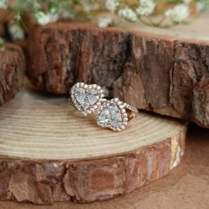 Two Heart Pressure Setting Ring