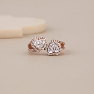 Two Heart Pressure Setting Ring - 1