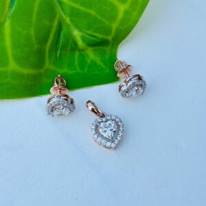 Heart Shape Pendant Set