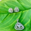 Halo Pendant & Earring Set