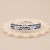Blossom Elegance – Blue Rhodium Designer Silver Bracelet - 1