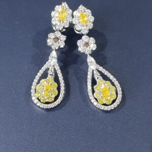 Earrings Crafted In Silver Stud