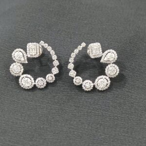 Silver Studded Earrings