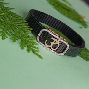 Om Silver Men's Bracelet