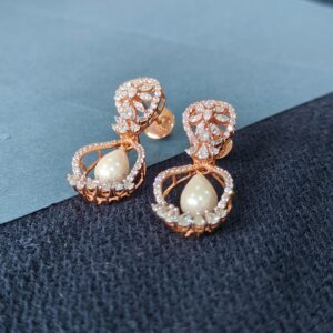 Drop Shaped Swarovski Pearl Earring