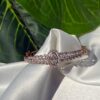 Elegant Designer Silver Stiff Bracelet