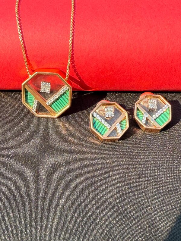 Geometric Pendant Set