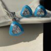 Turquoise Enamel Jewelry Set