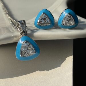 Turquoise Enamel Jewelry Set