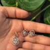 Gold Tone Geometric Jewelry Set