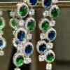 Earrings Studded With Cubic Zirconia Diamonds