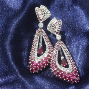 Long Earrings Studded