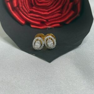 Oval Baguette Pressure Setting Studs