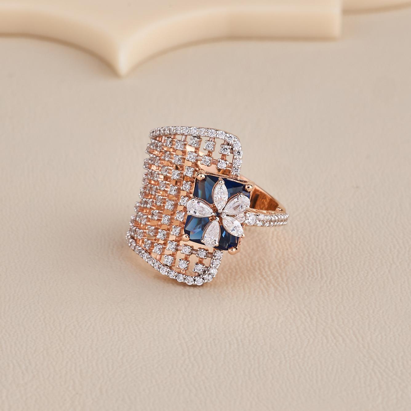 Blue Stone Cocktail Ring