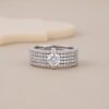Eternal Grace 5-Line Solitaire Ring In 925 Sterling Silver - 1