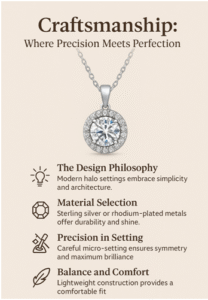 Radiant Halo Pendant Set 