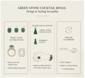 Green Stone Cocktail Ring