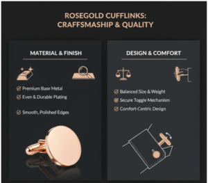 Rosegold Cufflinks