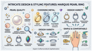 Marquis Pearl Ring A Timeless Symbol of Elegance