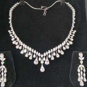 Bridal CZ Necklace Set