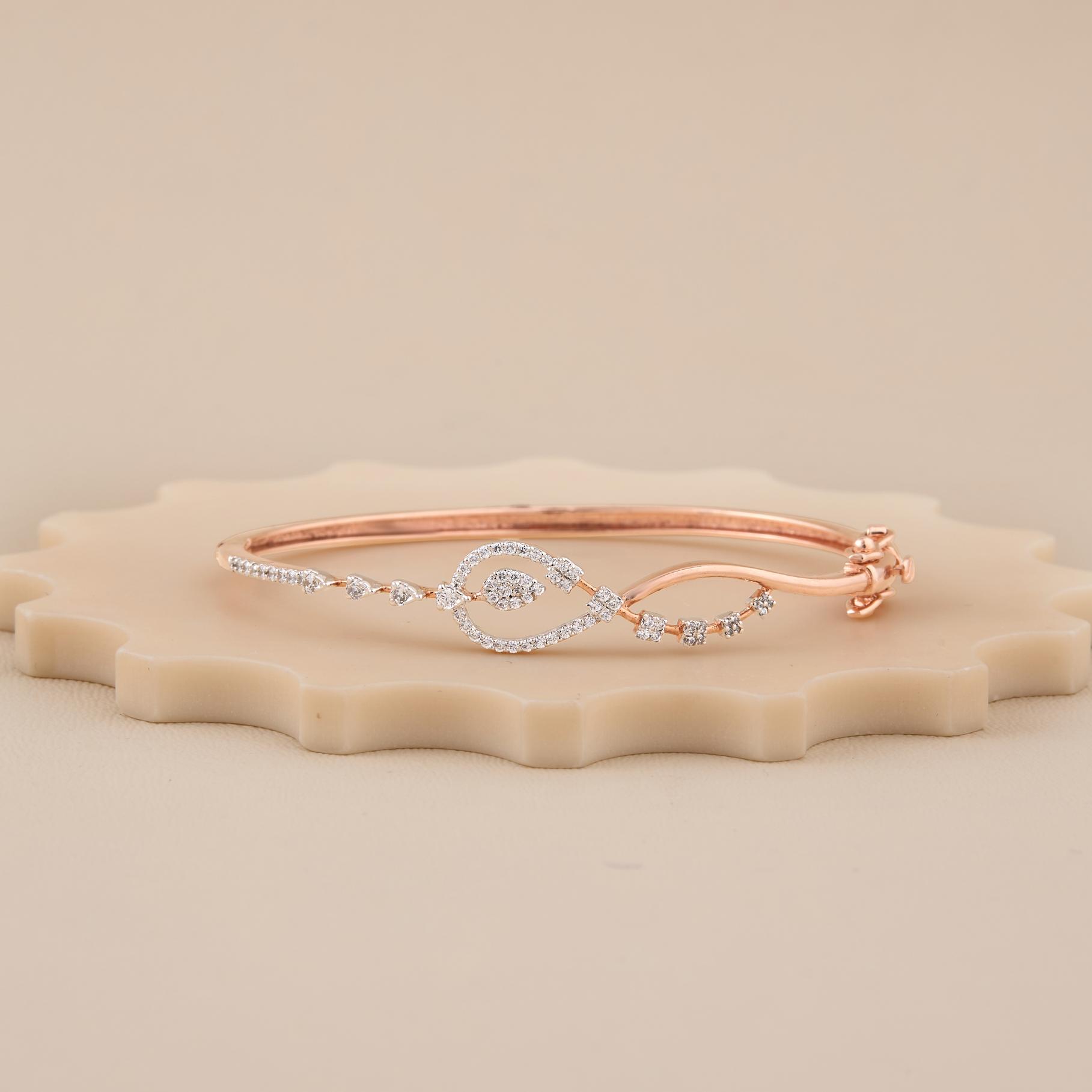 Infinity Gaze Diamond-Look Bracelet - 1