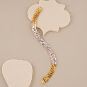 Elara Multi Strand CZ Designer Bracelet - 1