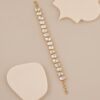 Celestia Bezel-Set Golden CZ Bracelet - 1