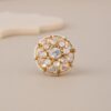 Royal Crystal Mosaic Cocktail Ring - 1