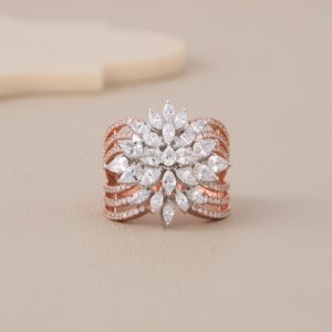 Crystal Bloom Multi-Row Wide Band - 1