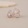 Eternal Hearts Rose Gold Sparkle Ring - 1