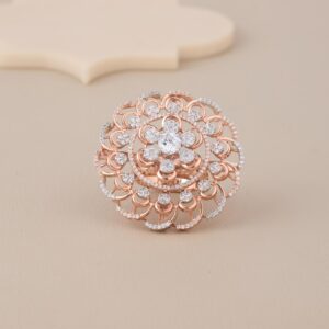Sculpted Petal Cluster Designer Ring - 1