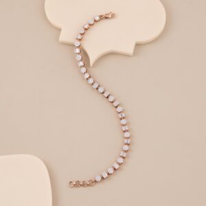 Aurelia Alternating Cut Designer Tennis Bracelet - 1