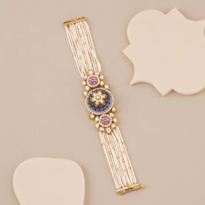 Rajvika Multistrand Pearl Designer Bracelet - 1