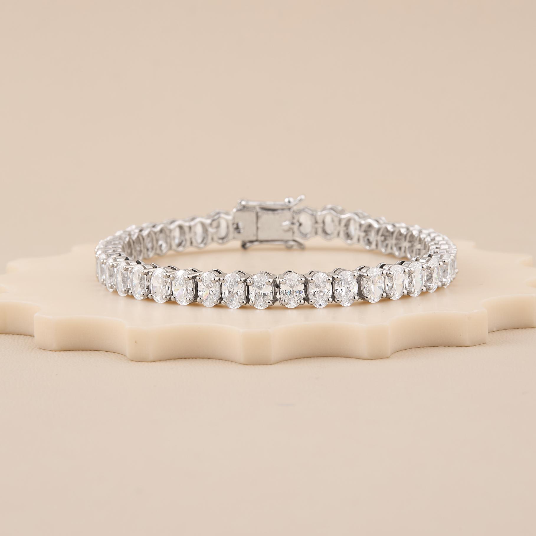 Celeste Classic Round CZ Tennis Bracelet - 3