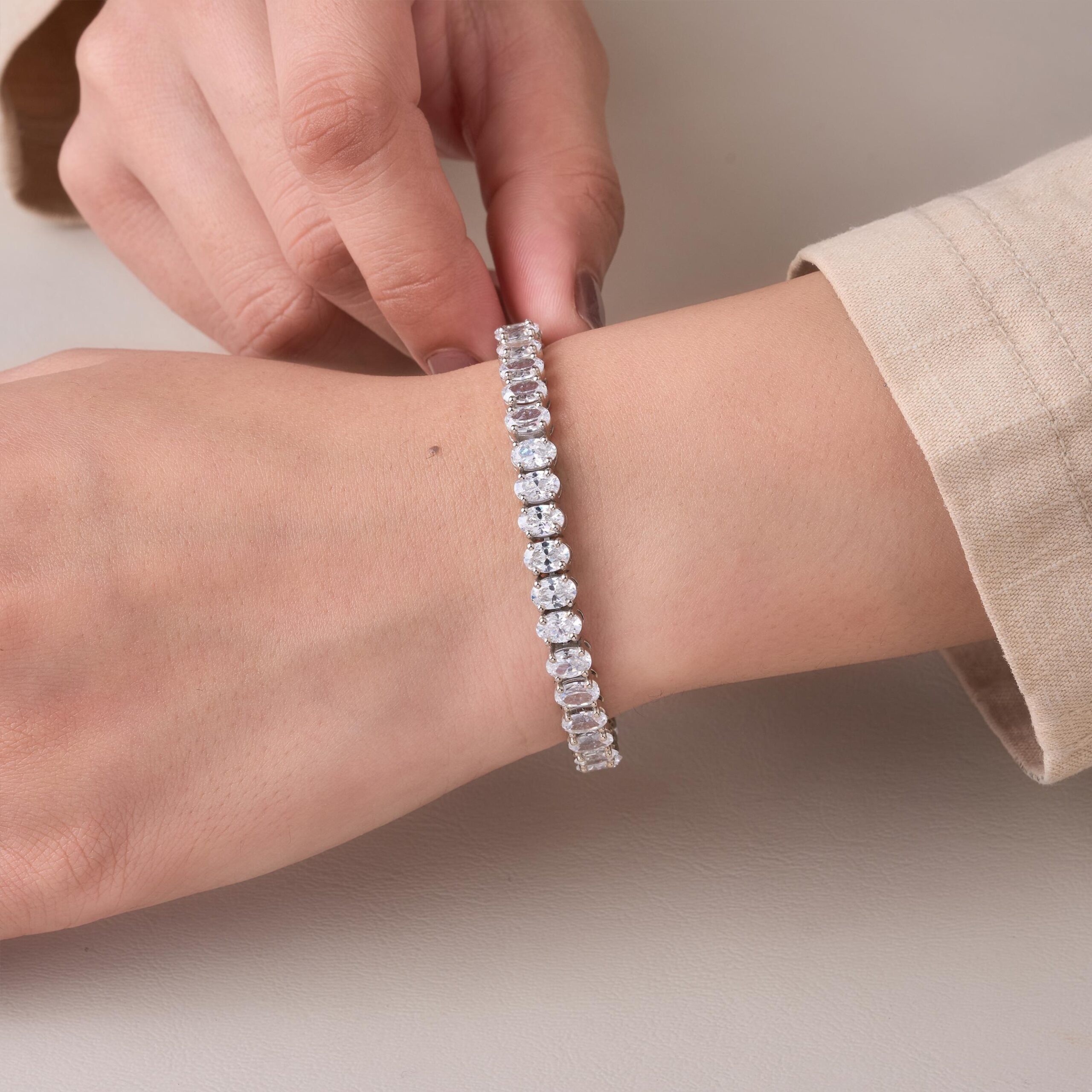 Celeste Classic Round CZ Tennis Bracelet - 4