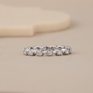 Luminous Square CZ Eternity Band - 1